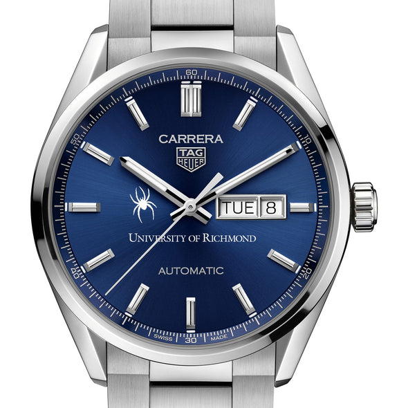 Richmond Men&#39;s TAG Heuer Carrera with Blue Dial &amp; Day-Date Window Shot #1