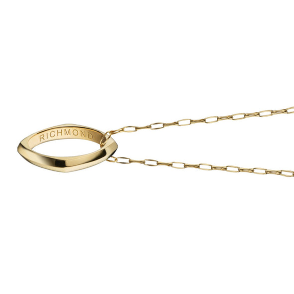 Richmond Monica Rich Kosann Poesy Ring Necklace in Gold Shot #3