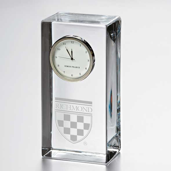 Richmond Tall Glass Desk Clock by Simon Pearce Shot #1