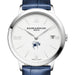 Richmond Women's Baume et Mercier 36.5mm Classima Watch with White Dial & Blue Leather Strap