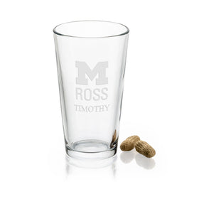 Ross School of Business 16 oz Pint Glass- Set of 2 Shot #1
