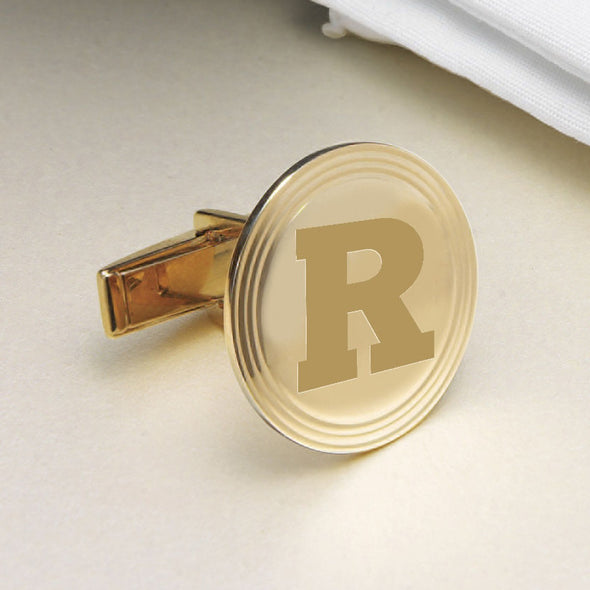 Rutgers 18K Gold Cufflinks Shot #2