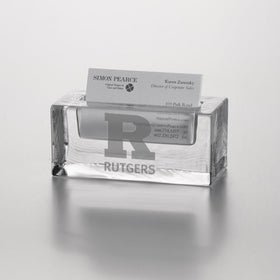 Rutgers Glass Business Cardholder by Simon Pearce Shot #1