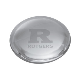 Rutgers Glass Dome Paperweight by Simon Pearce Shot #1