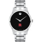 Rutgers Men's Movado Collection Stainless Steel Watch with Black Dial Shot #2