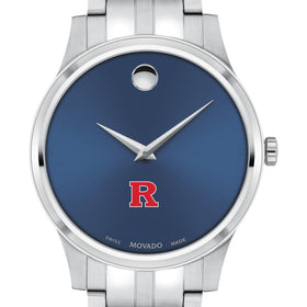 Rutgers Men's Movado Collection Stainless Steel Watch with Blue Dial Shot #1