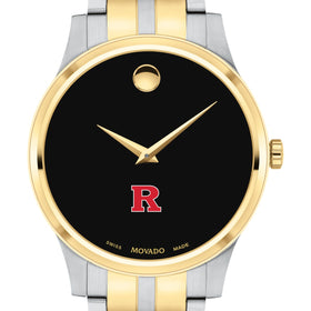 Rutgers Men's Movado Collection Two-Tone Watch with Black Dial Shot #1