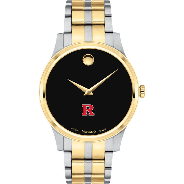 Rutgers Men's Movado Collection Two-Tone Watch with Black Dial Shot #2