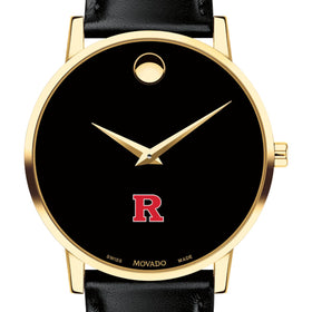 Rutgers Men&#39;s Movado Gold Museum Classic Leather Shot #1