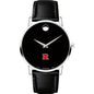 Rutgers Men's Movado Museum with Leather Strap Shot #2