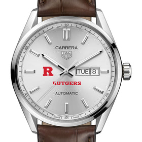 Rutgers Men&#39;s TAG Heuer Automatic Day/Date Carrera with Silver Dial Shot #1