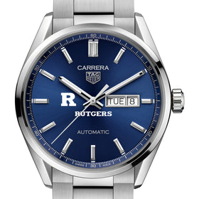 Rutgers Men&#39;s TAG Heuer Carrera with Blue Dial &amp; Day-Date Window Shot #1