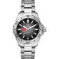 Rutgers Men's TAG Heuer Steel Automatic Aquaracer with Black Dial Shot #2