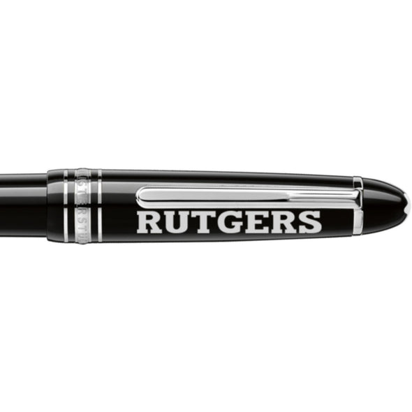 Rutgers Montblanc Meisterstück Midsize Platinum-Coated Ballpoint Pen Shot #2