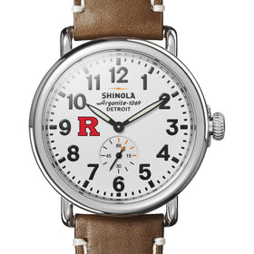 Rutgers Shinola Watch, The Runwell 41mm White Dial Shot #1