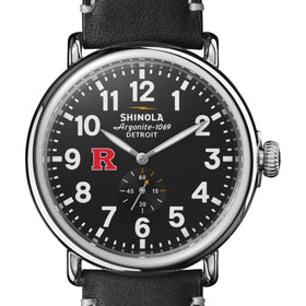 Rutgers Shinola Watch, The Runwell 47 mm Black Dial Shot #1