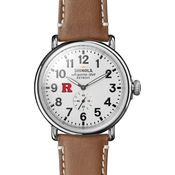 Rutgers Shinola Watch, The Runwell 47 mm White Dial Shot #2