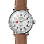 Rutgers Shinola Watch, The Runwell 47mm White Dial Shot #2