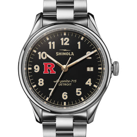 Rutgers Shinola Watch, The Vinton 38mm Black Dial Shot #1