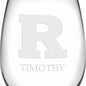 Rutgers Stemless Wine Glasses Made in the USA - Set of 4 Shot #3