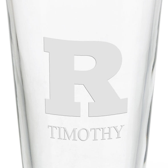 Rutgers University 16 oz Pint Glass- Set of 2 Shot #3
