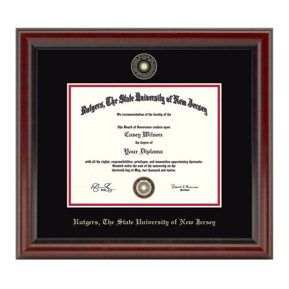 Rutgers University Bachelors Diploma Frame, the Fidelitas Shot #1
