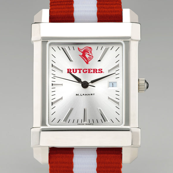 Rutgers University Collegiate Watch with RAF Nylon Strap for Men Shot #1