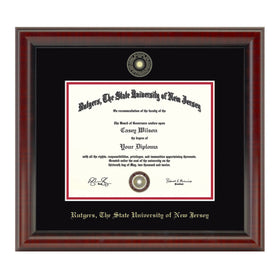 Rutgers University Masters/PhD Diploma Frame, the Fidelitas Shot #1