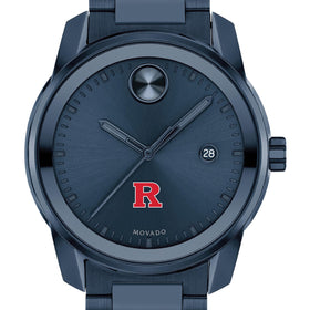 Rutgers University Men&#39;s Movado BOLD Blue Ion with Date Window Shot #1