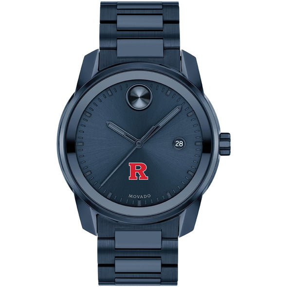 Rutgers University Men&#39;s Movado BOLD Blue Ion with Date Window Shot #2