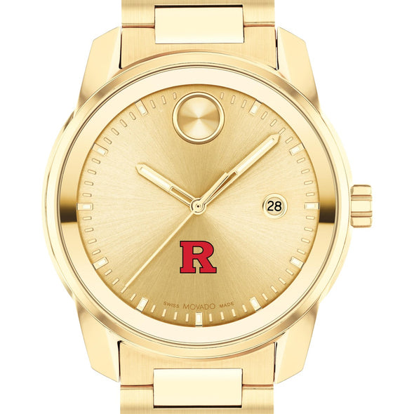 Rutgers University Men's Movado BOLD Gold with Date Window Shot #1