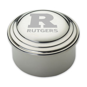Rutgers University Pewter Keepsake Box Shot #1