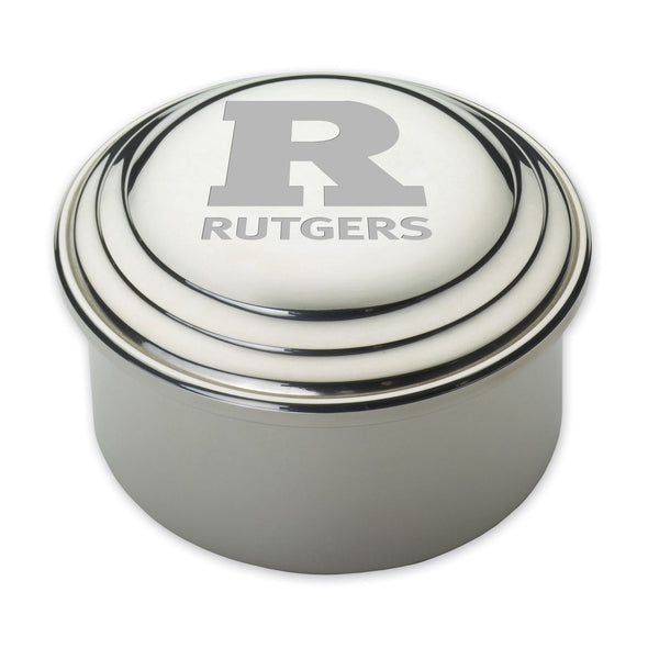 Rutgers University Pewter Keepsake Box Shot #1