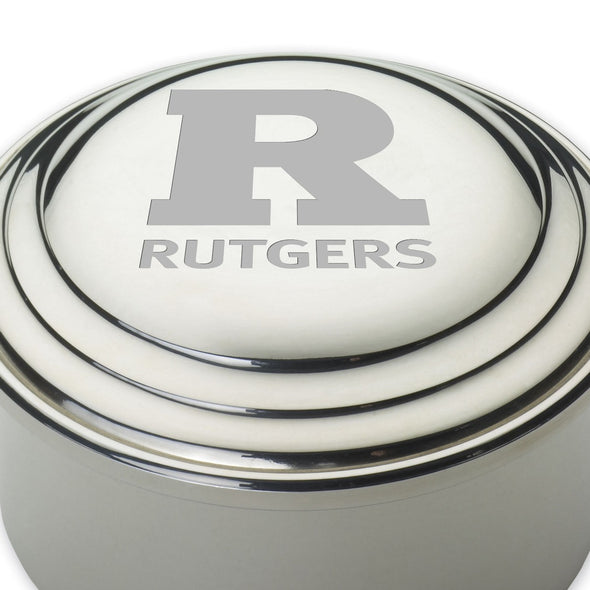 Rutgers University Pewter Keepsake Box Shot #2