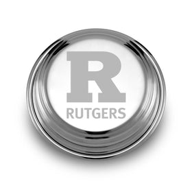 Rutgers University Pewter Paperweight Shot #1