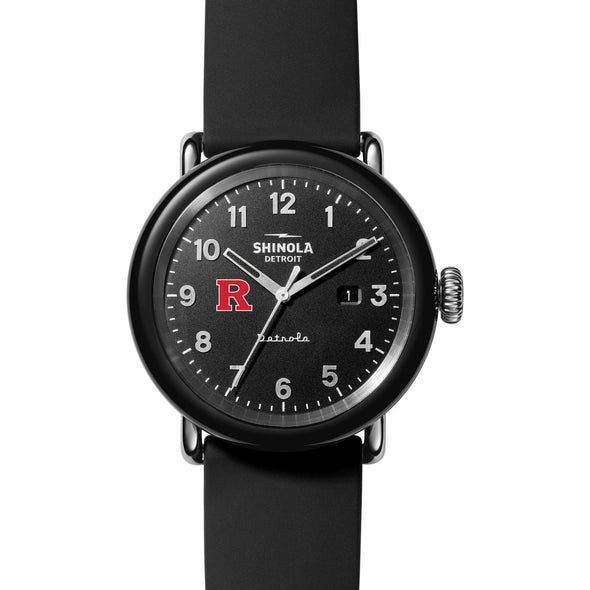 Rutgers University Shinola Watch, The Detrola 43mm Black Dial at M.LaHart &amp; Co. Shot #2