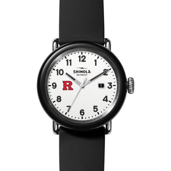 Rutgers University Shinola Watch, The Detrola 43mm White Dial at M.LaHart &amp; Co. Shot #2