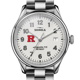 Rutgers University Shinola Watch, The Vinton 38 mm Alabaster Dial at M.LaHart &amp; Co. Shot #1