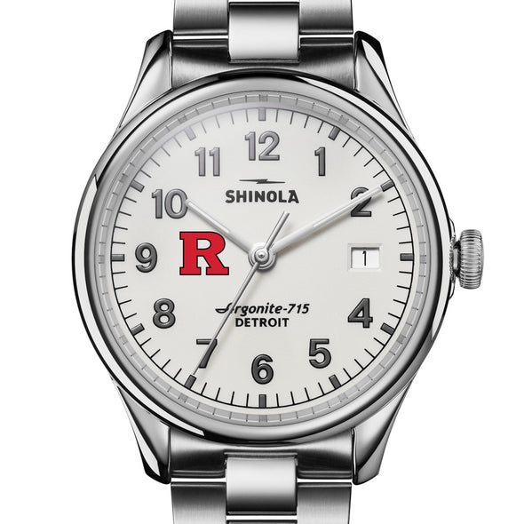 Rutgers University Shinola Watch, The Vinton 38 mm Alabaster Dial at M.LaHart & Co. Shot #1
