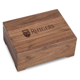 Rutgers University Solid Walnut Desk Box Shot #1