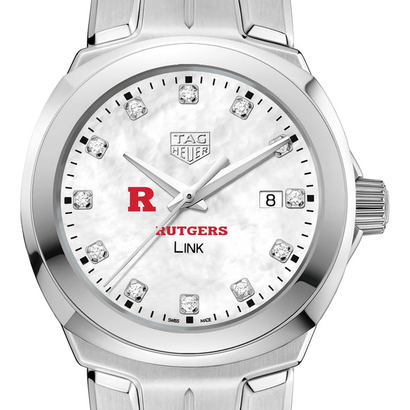 Rutgers University TAG Heuer Diamond Dial LINK for Women Shot #1