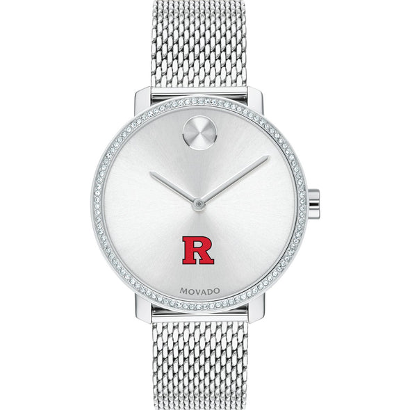 Rutgers Women's Movado Bold with Crystal Bezel & Mesh Bracelet Shot #2