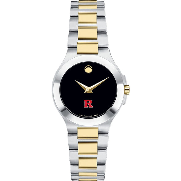 Rutgers Women&#39;s Movado Collection Two-Tone Watch with Black Dial Shot #2
