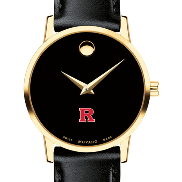 Rutgers Women&#39;s Movado Gold Museum Classic Leather Shot #1