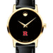 Rutgers Women's Movado Gold Museum Classic Leather