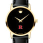 Rutgers Women's Movado Gold Museum Classic Leather Shot #1