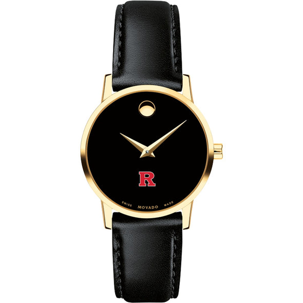 Rutgers Women&#39;s Movado Gold Museum Classic Leather Shot #2
