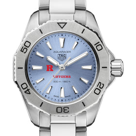Rutgers Women&#39;s TAG Heuer Steel Aquaracer with Blue Sunray Dial Shot #1