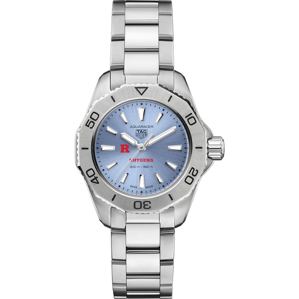 Rutgers Women&#39;s TAG Heuer Steel Aquaracer with Blue Sunray Dial Shot #2