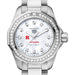 Rutgers Women's TAG Heuer Steel Aquaracer with Diamond Dial & Bezel